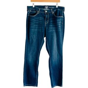 Levis Strauss Signature Gold Curvy Straight Jeans Dark Wash Size 20 Short